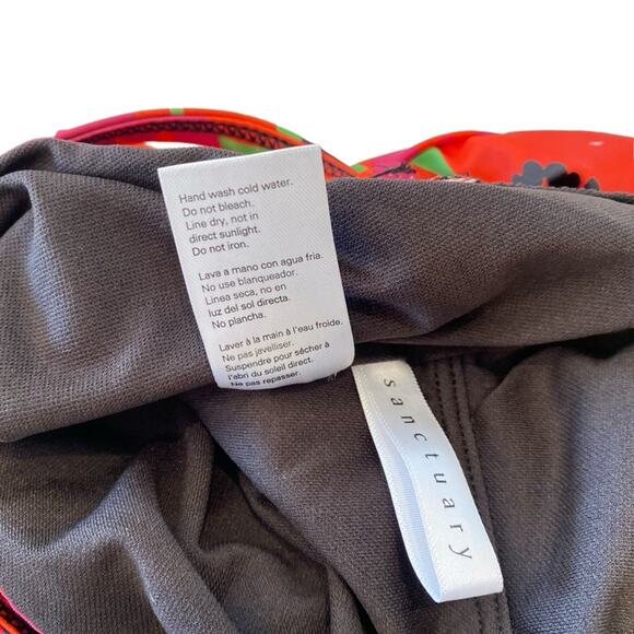 Sanctuary Women's Gardener Shirred-Front One-Piece Swimsuit Multi Color Medium - Picture 4 of 9